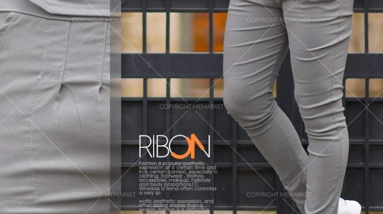 شلوار اسلش مردانه RIBON (طوسي)