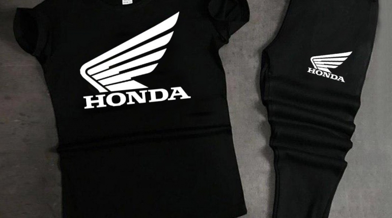 ست تیشرت و شلوار مردانه Honda مدل Jerard (سفید)