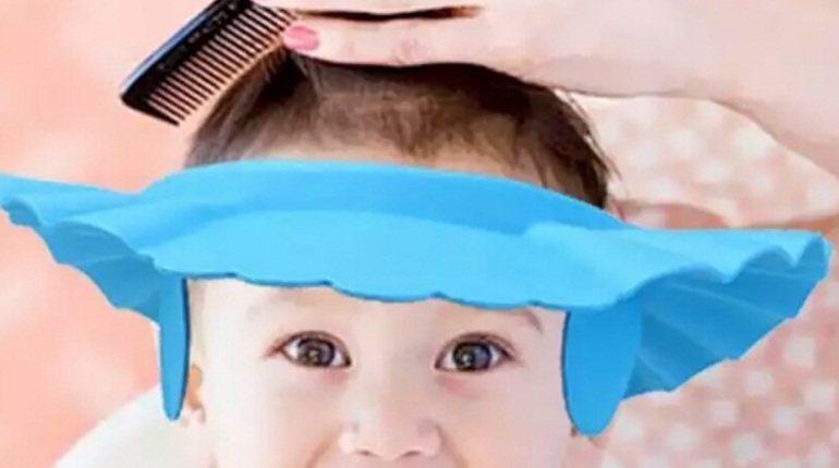 کلاه حمام و اصلاح موی کودک Bath hat and baby haircut