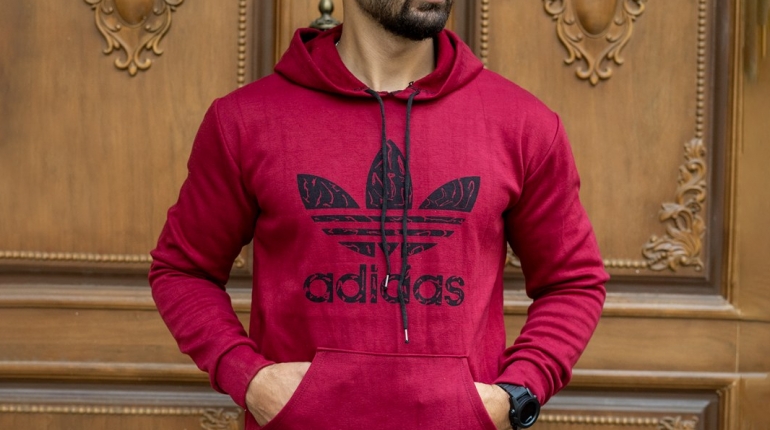 هودی Adidas مردانه زرشکی مدلQs