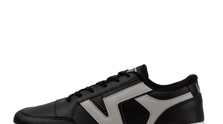 کفش تخت مردانه مشکی طوسی مدل Weto