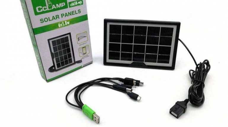 پاور بانک خورشیدی صفحه سولار cclamp Solar Power Bank Solar Panel cclamp