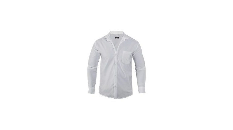پیراهن مردانه سفید ساده جیب دار مردانه مدل VQ