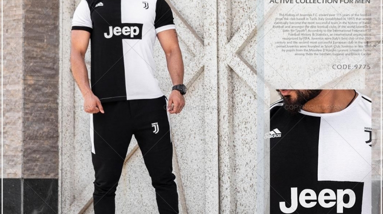 ست تیشرت و شلوار مردانه Juventus مدل S9775