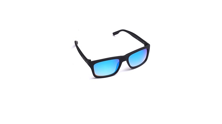 عینک مردانه مشکی صفحه آبی مدل Hugo
