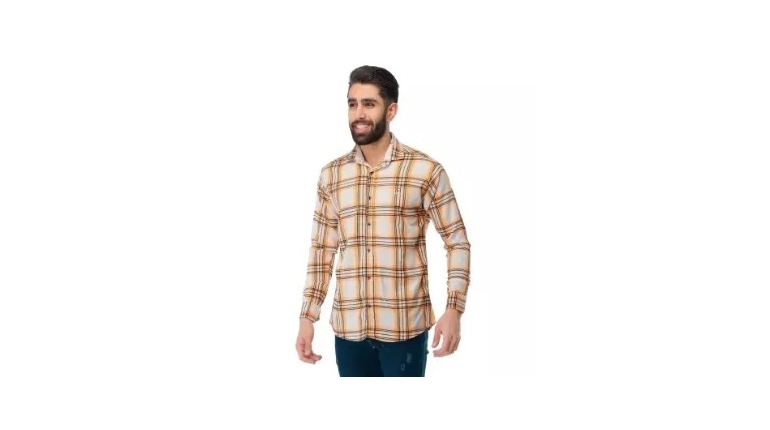 پیراهن چهارخانه مردانه Rayan مدل 35299