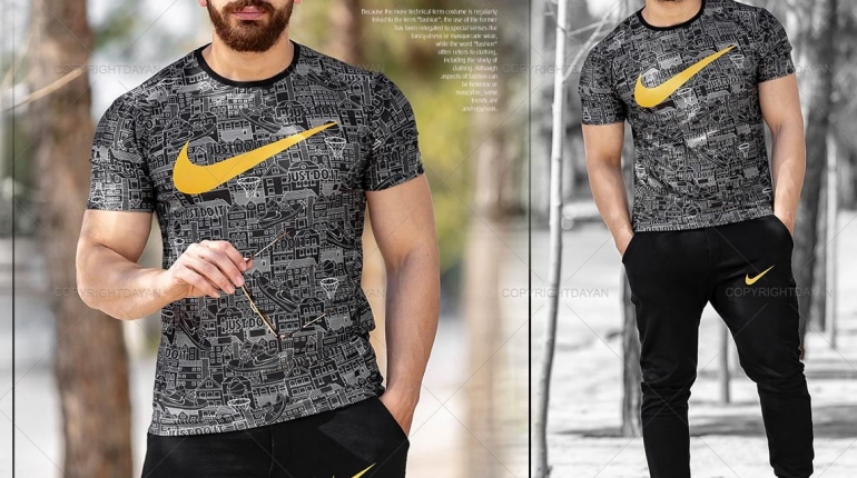 خرید اینترنتی ست تیشرت و شلوار مردانه Nike مدل G8020