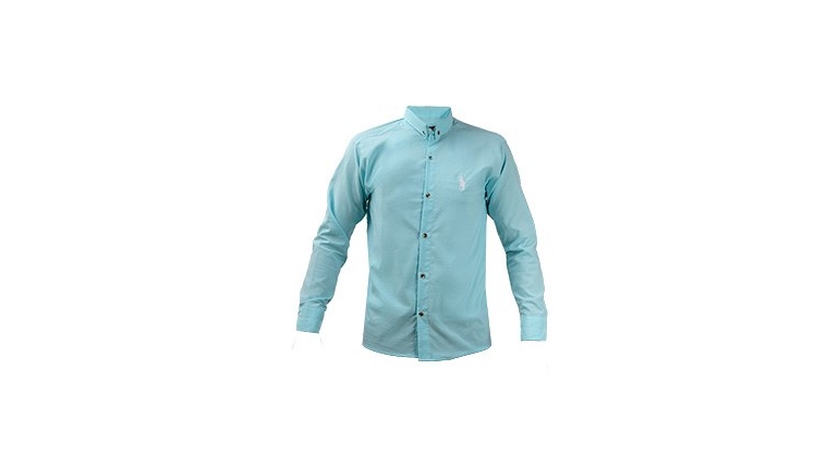 پیراهن مردانه آبی فیروزه ای مدل VQ