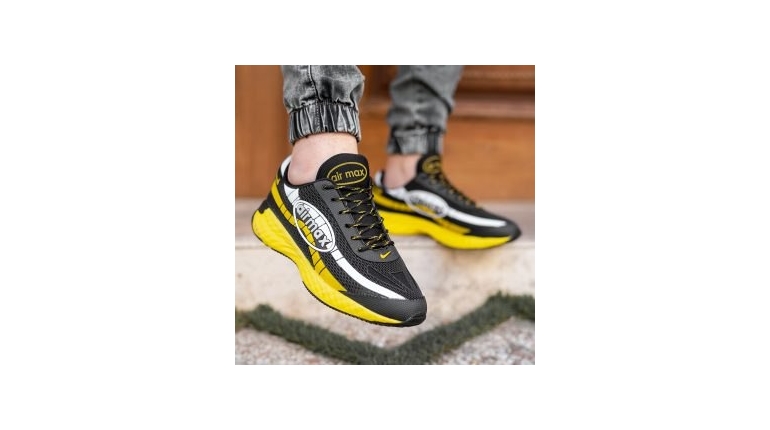 کفش ورزشی مشکی زرد مردانه مدل Airmax