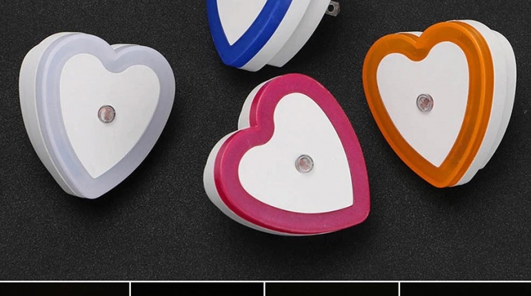 چراغ خواب سنسور دار Night Light With Heart Design Sensor