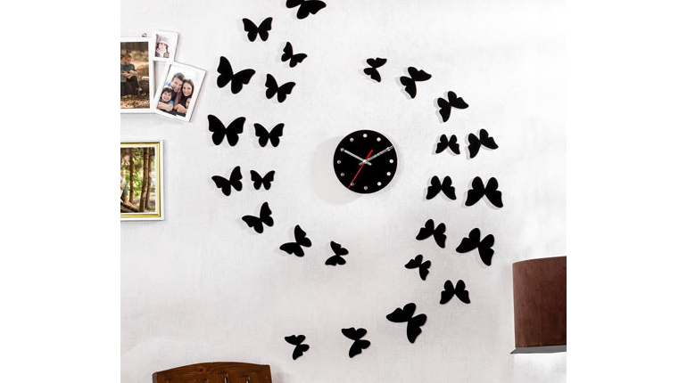 ساعت دیواری Butterfly مدل 16573