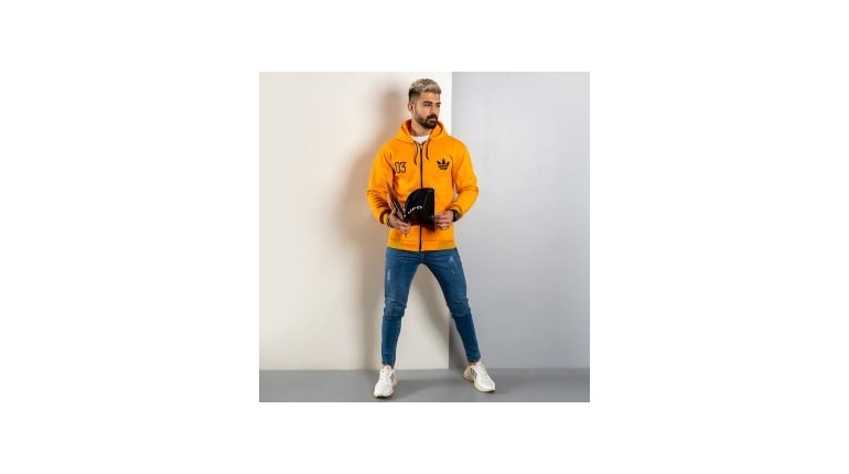 سوییشرت مردانه خردلی مدل Adidas 03