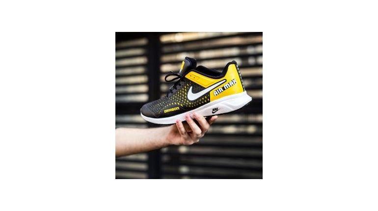 کفش ورزشی نایک مشکی زرد مردانه مدلDRAGON