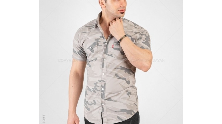 پیراهن مردانه ارتشی مدل 13296 