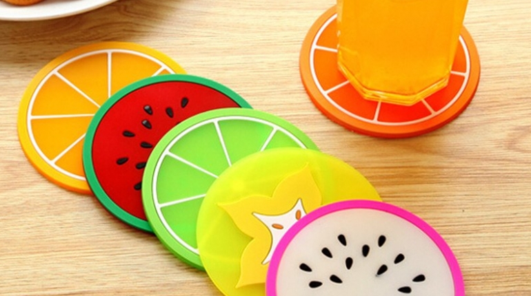 زیر لیوان میوه ای 6عددی 6 fruit coasters