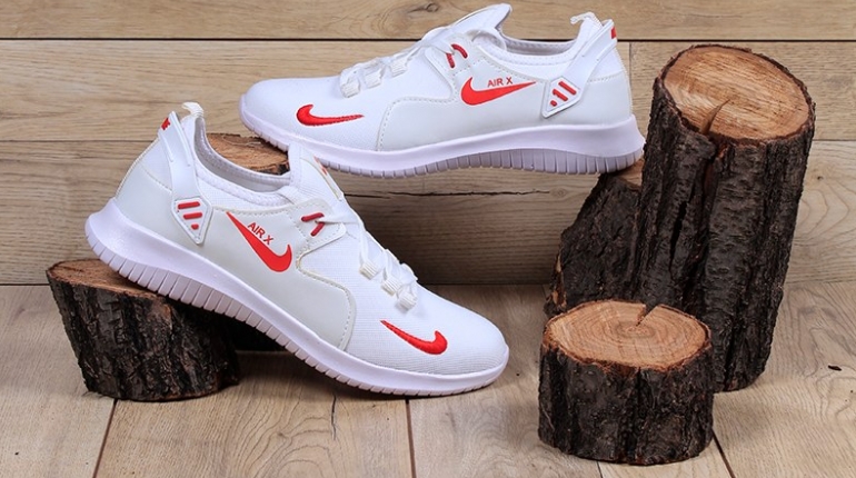 کفش مردانه Nike مدل Adi(سفید قرمز)