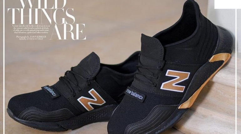 کفش مردانه NewBalance مدل WinSon (مشکی.طلایی) 