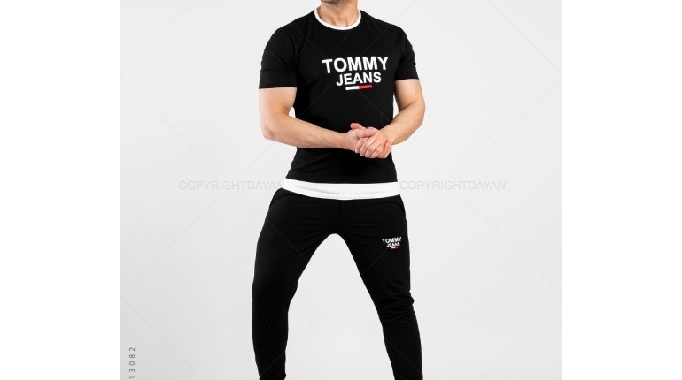 ست تیشرت و شلوار مردانه Tommy مدل 13082 