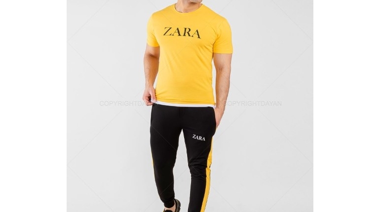 ست تیشرت و شلوار مردانه Zara مدل 13283 