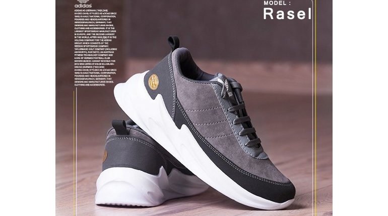 کفش مردانه Adidas مدل Rasel (طوسی)