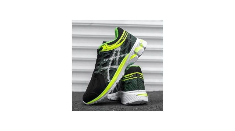 کفش ورزشی Asics مردانه مشکی سبز مدل NERON