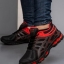 کفش ورزشی اسیکس مشکی-قرمز مردانه مدل GEL17